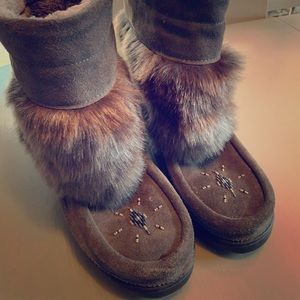 Muk Luk Manitoba’s for J Crew Sz 9 grey suede